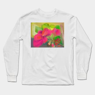 The Geranium Continues to Bloom Long Sleeve T-Shirt